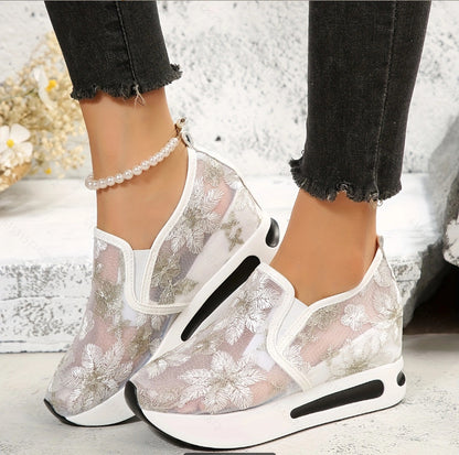 🔥Women's Stylish Floral Lace Platform Shoes Sandals Sneakers