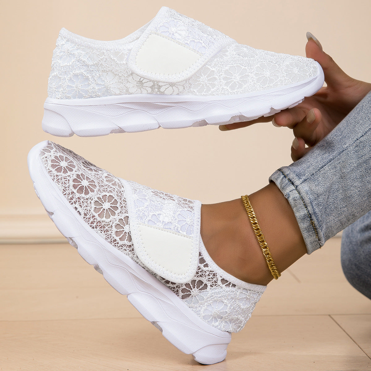 Women's Breathable Adjustable Orthopedic Sneakers for Wide & Swollen Feet