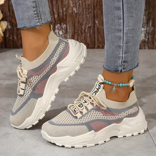 Women's Breathable Mesh Platform Sneakers
