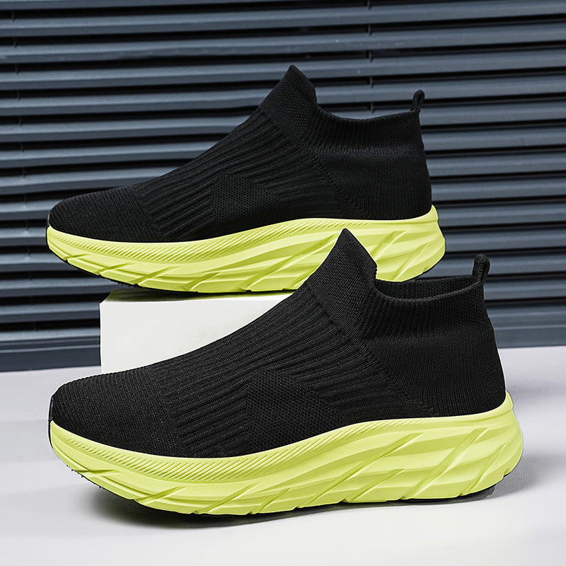 Men's and Women's Breathable Knit Arch Support & Cushioned Sole Slip-On Sneakers