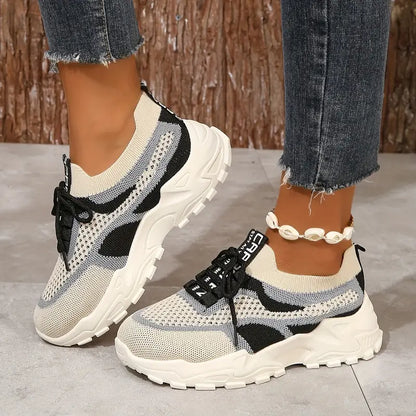 Women's Breathable Mesh Platform Sneakers
