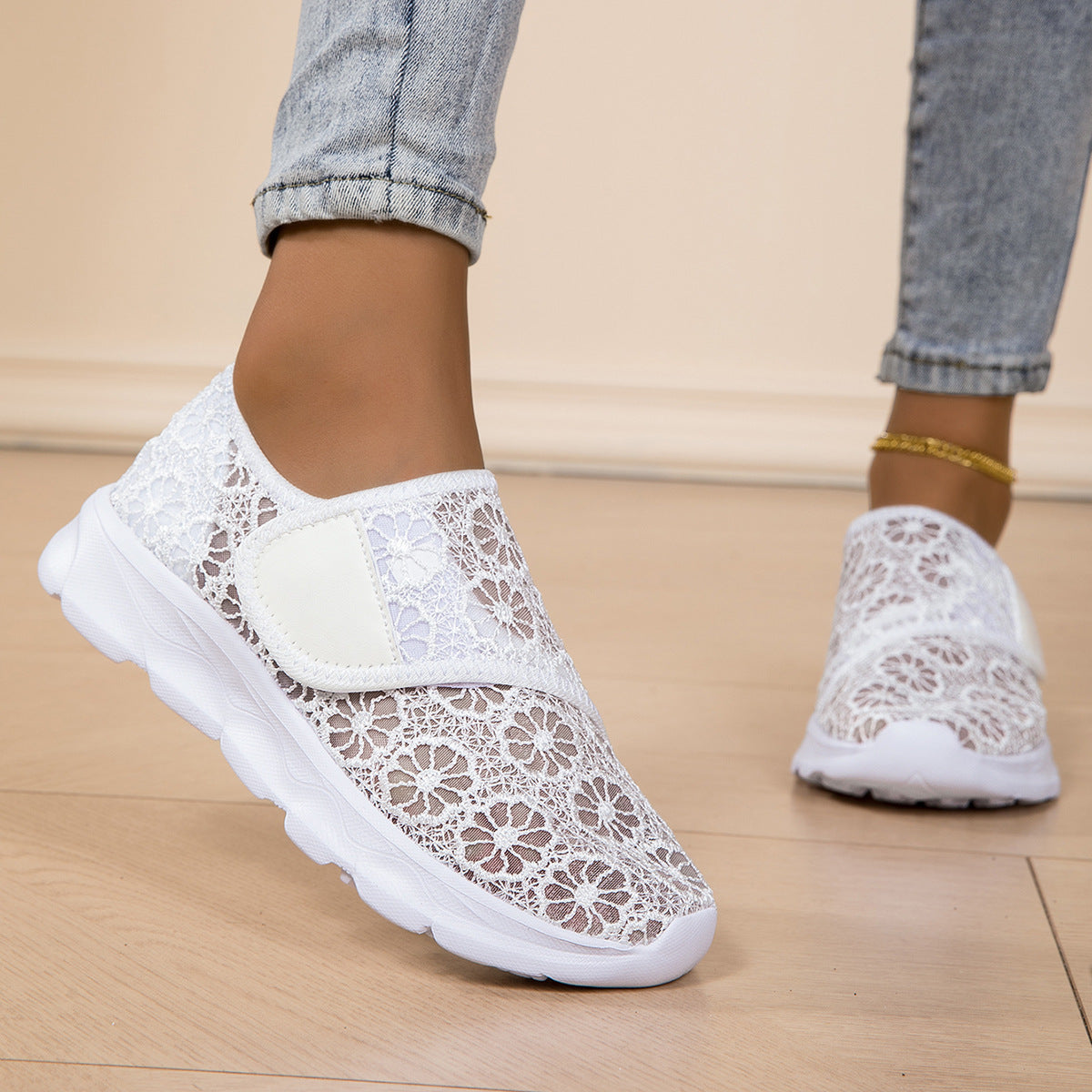 Women's Breathable Adjustable Orthopedic Sneakers for Wide & Swollen Feet