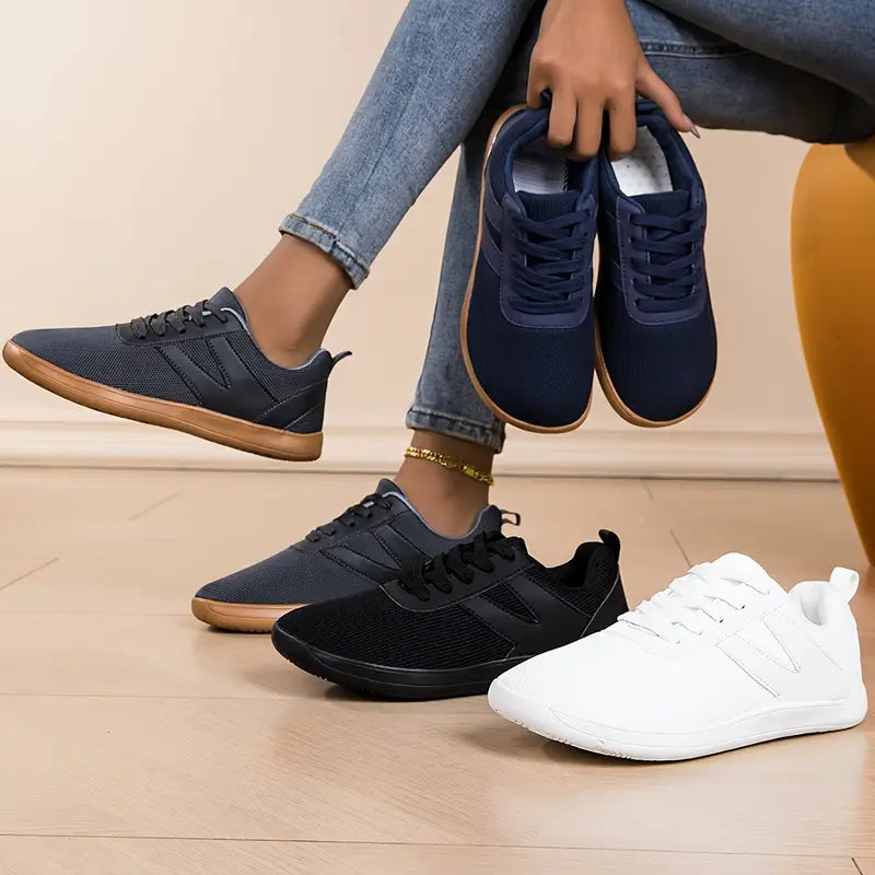 Women's Plus Size Arch Support Wide Toe Box Sneakers Athletic Shoes for Long Walks