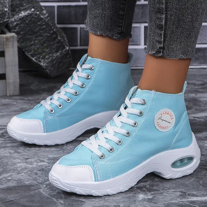 Women's Classic Fashion Lace-up Air cushion Versatile Sneakers Sports Shoes