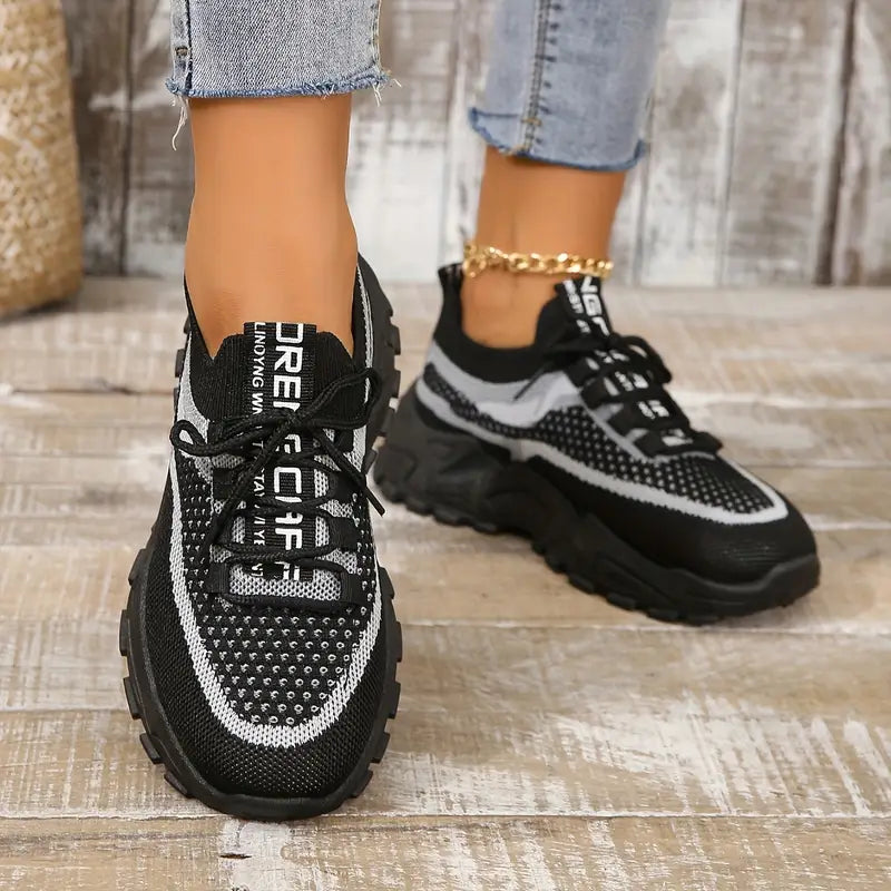 Women's Breathable Mesh Platform Sneakers