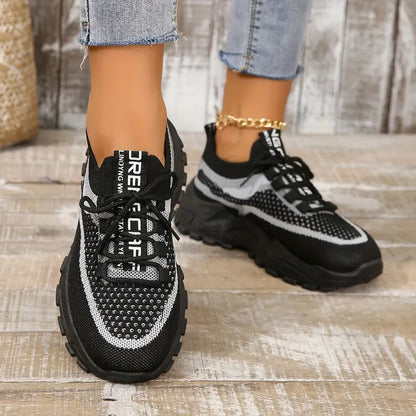 Women's Breathable Mesh Platform Sneakers
