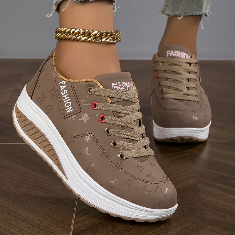 Women's Fashionable Platform Orthopedic Sneakers Slip-on Shoes