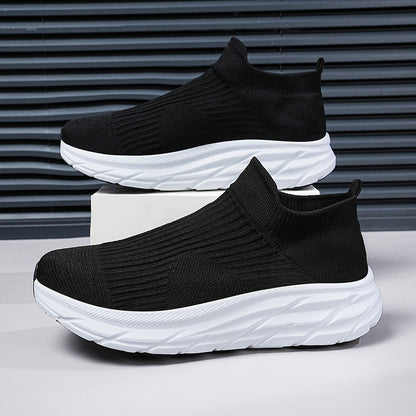 Men's and Women's Breathable Knit Arch Support & Cushioned Sole Slip-On Sneakers