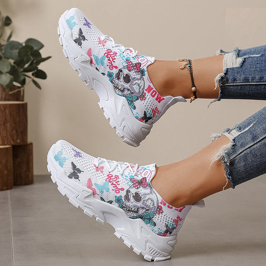 Women's Fashion Breathable Sneakers Lightweight Walking Shoes Comfortable Versatile Running Shoes