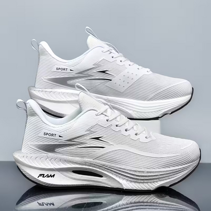 Men‘s Lightweight Breathable Carbon Plate Technology Gradient Color Sneakers Running Shoes
