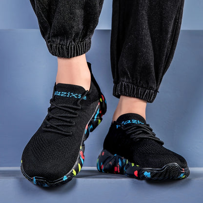 Plus-Size Wide Toe Box Lightweight&Breathable Sneakers Walking Shoes