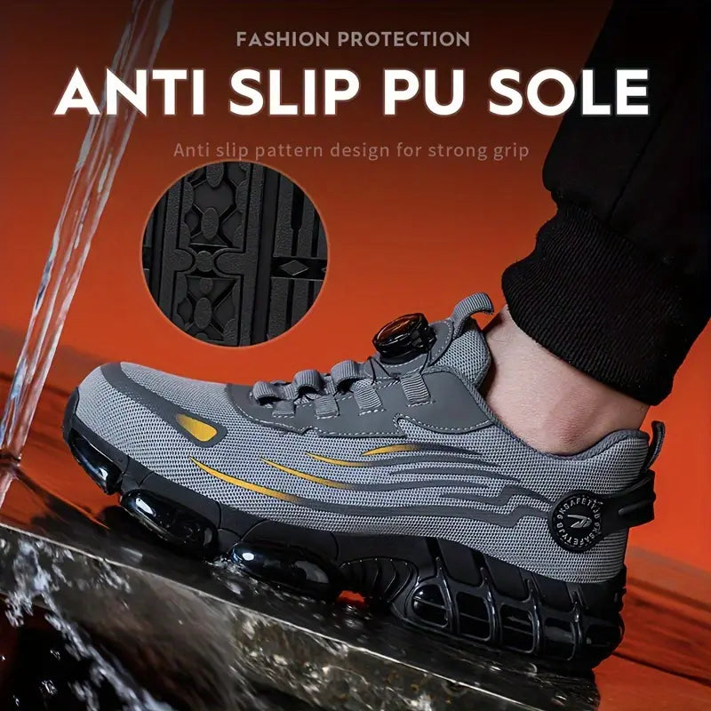 Men's Lightweight Breathable Arch Support All-Terrain Traction Tread Cushioned EVA Insole Sneakers Shoes