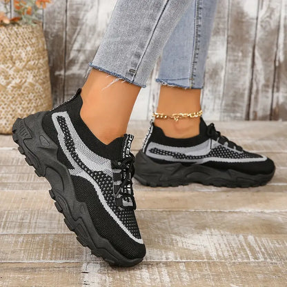 Women's Breathable Mesh Platform Sneakers
