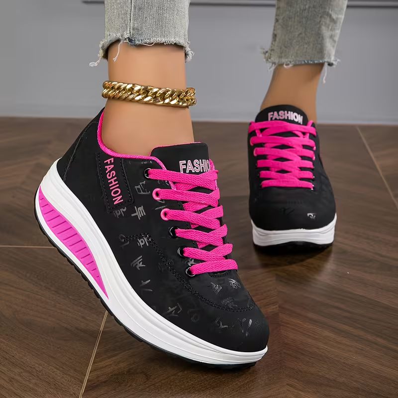 Women's Fashionable Platform Orthopedic Sneakers Slip-on Shoes