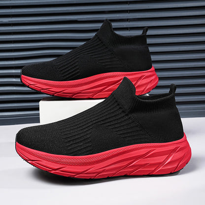 Men's and Women's Breathable Knit Arch Support & Cushioned Sole Slip-On Sneakers