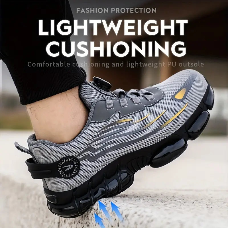 Men's Lightweight Breathable Arch Support All-Terrain Traction Tread Cushioned EVA Insole Sneakers Shoes