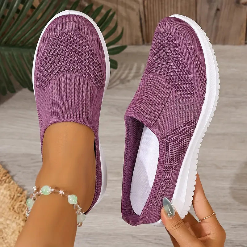 Women's Soft Sole Non-Slip Casual & Versatile Slip-On Walking Sneakers