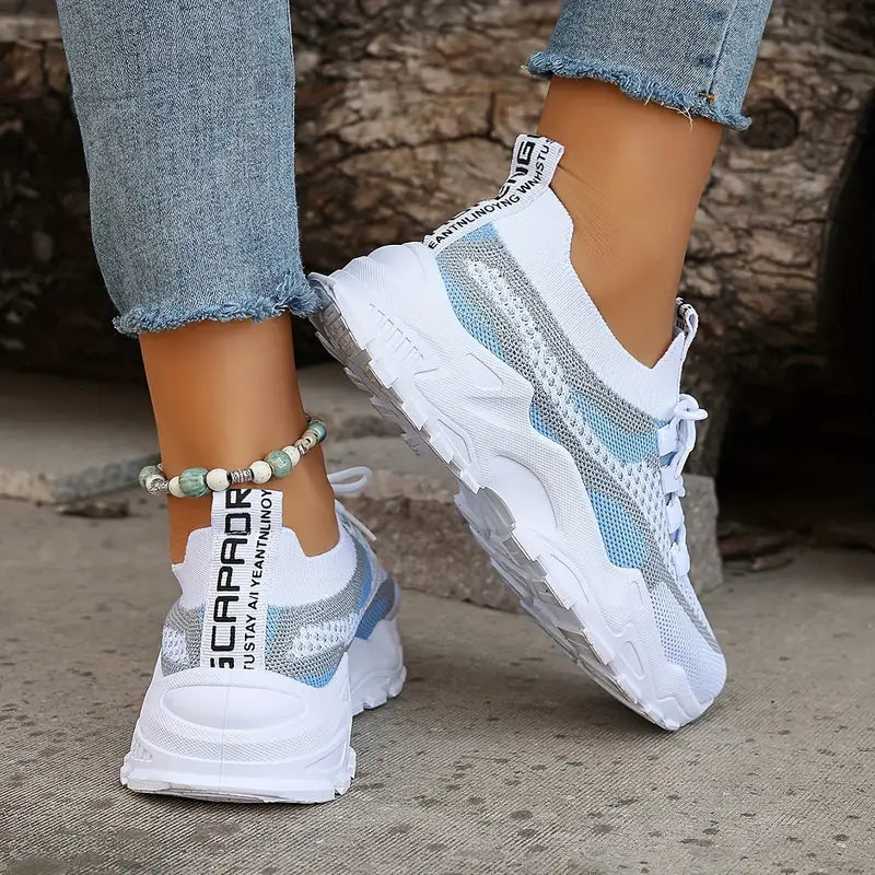 Women's Breathable Mesh Platform Sneakers