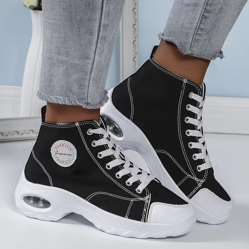 Women's Classic Fashion Lace-up Air cushion Versatile Sneakers Sports Shoes