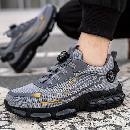 Men's Lightweight Breathable Arch Support All-Terrain Traction Tread Cushioned EVA Insole Sneakers Shoes