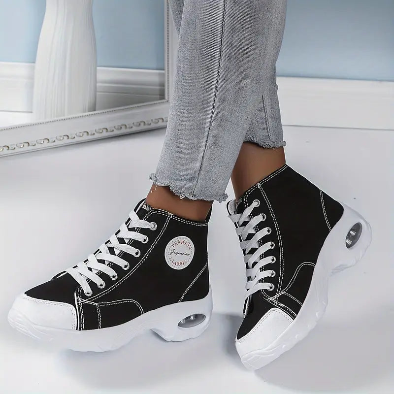 Women's Classic Fashion Lace-up Air cushion Versatile Sneakers Sports Shoes