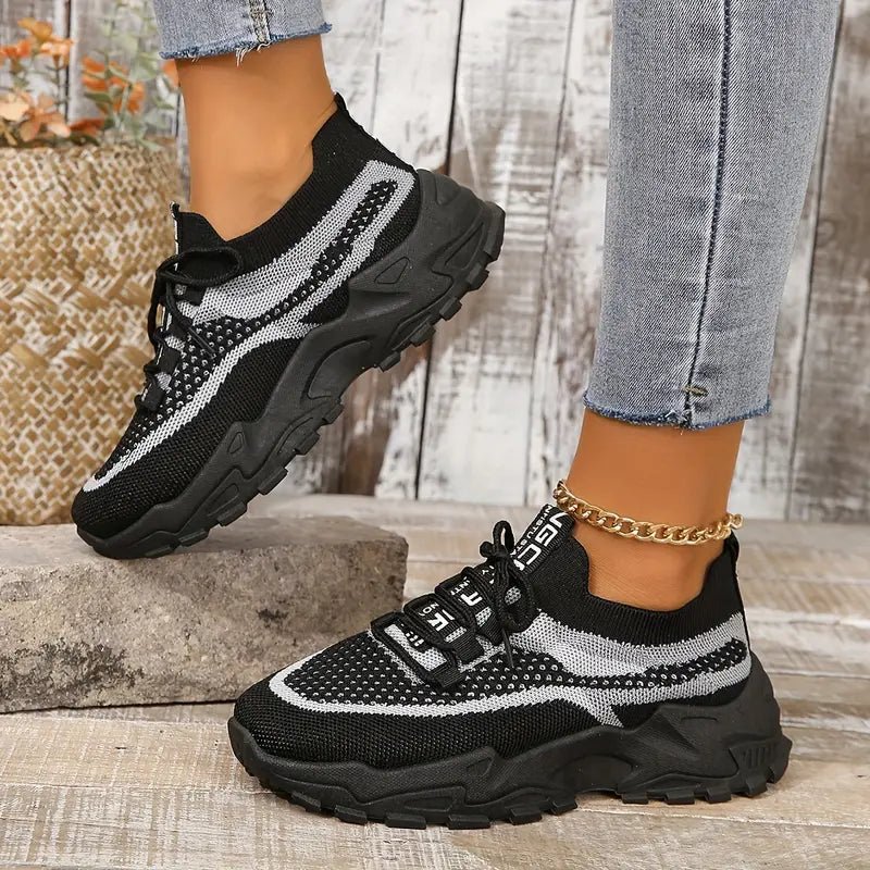 Women's Breathable Mesh Platform Sneakers