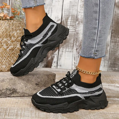 Women's Breathable Mesh Platform Sneakers