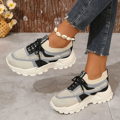 Women's Breathable Mesh Platform Sneakers