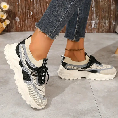 Women's Breathable Mesh Platform Sneakers