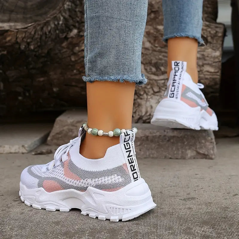 Women's Breathable Mesh Platform Sneakers