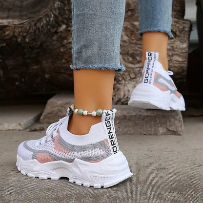 Women's Breathable Mesh Platform Sneakers