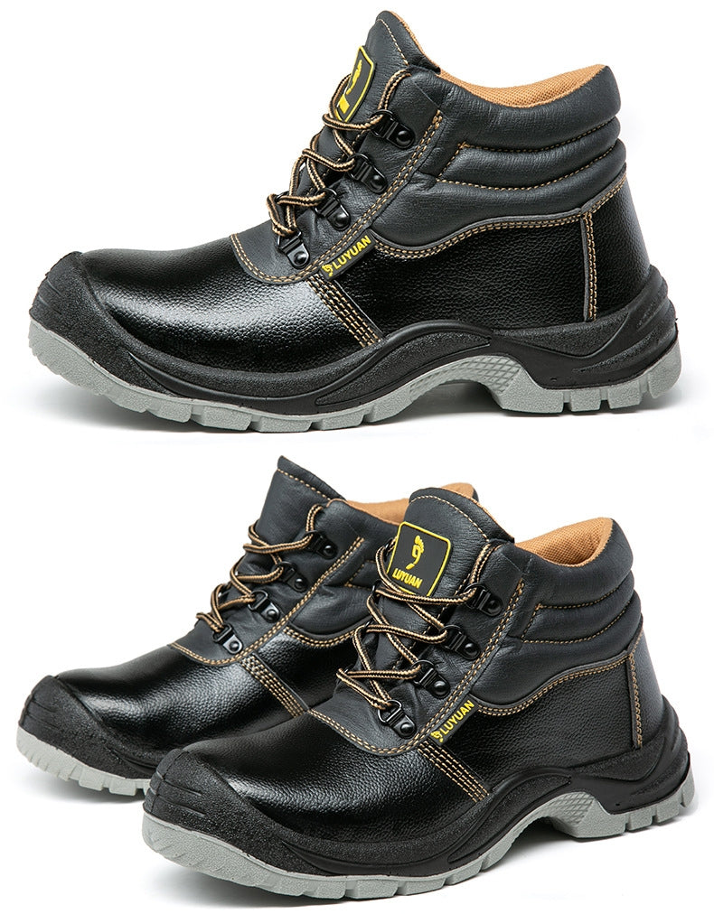 Men's and Women's Non-slip Waterproof Shock-resistant and Wear-resistant Safety Work Boots