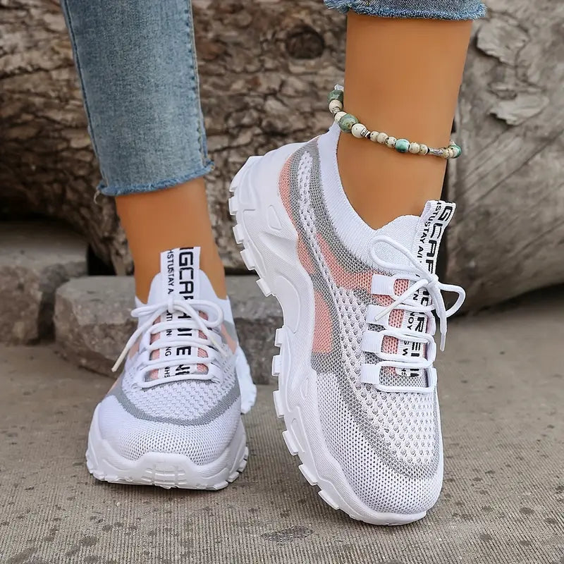Women's Breathable Mesh Platform Sneakers