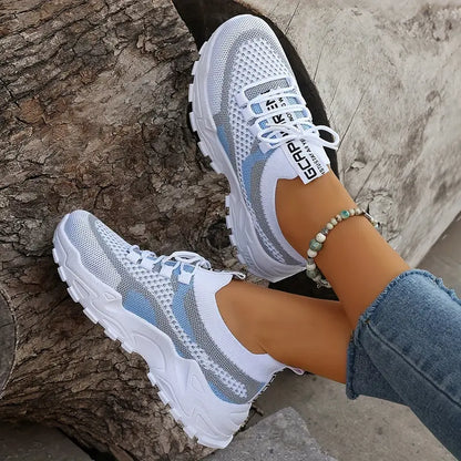 Women's Breathable Mesh Platform Sneakers