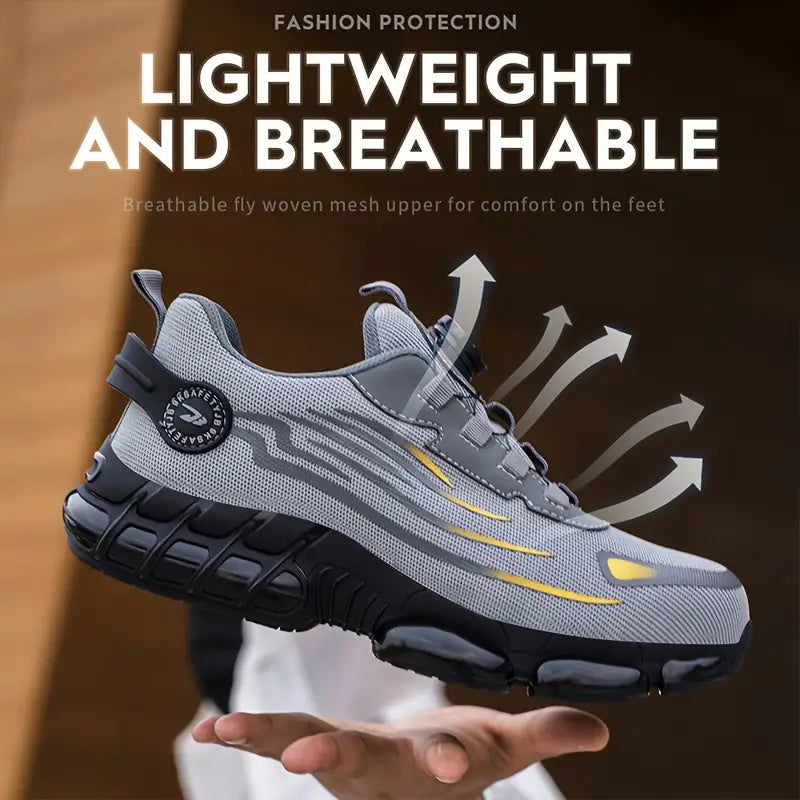 Men's Lightweight Breathable Arch Support All-Terrain Traction Tread Cushioned EVA Insole Sneakers Shoes