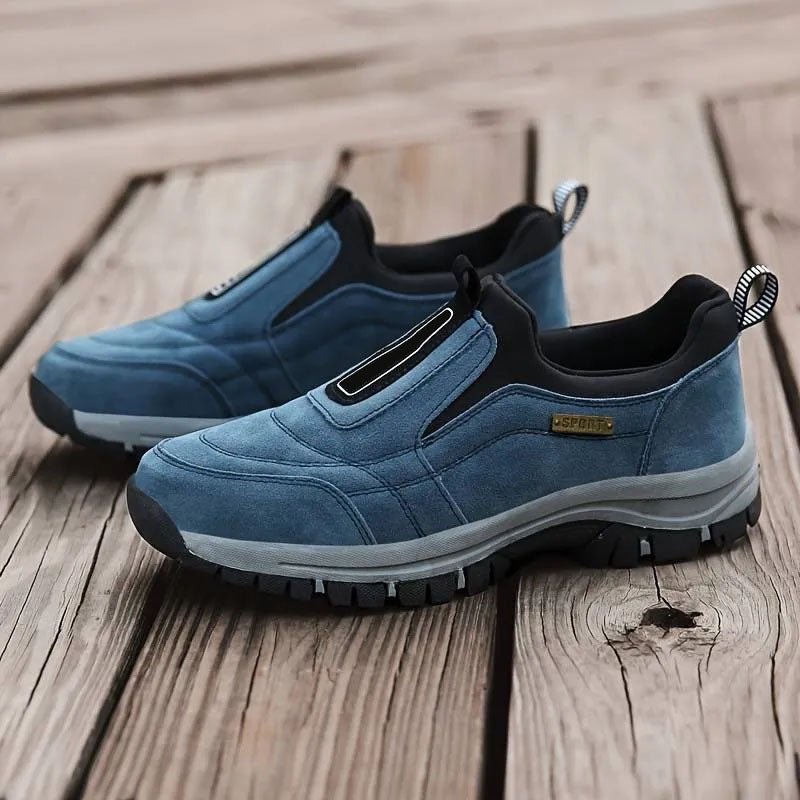 Men's Outdoor Lightweight Non-slip Walking Shoes Slip-On Hiking Shoes Sneakers