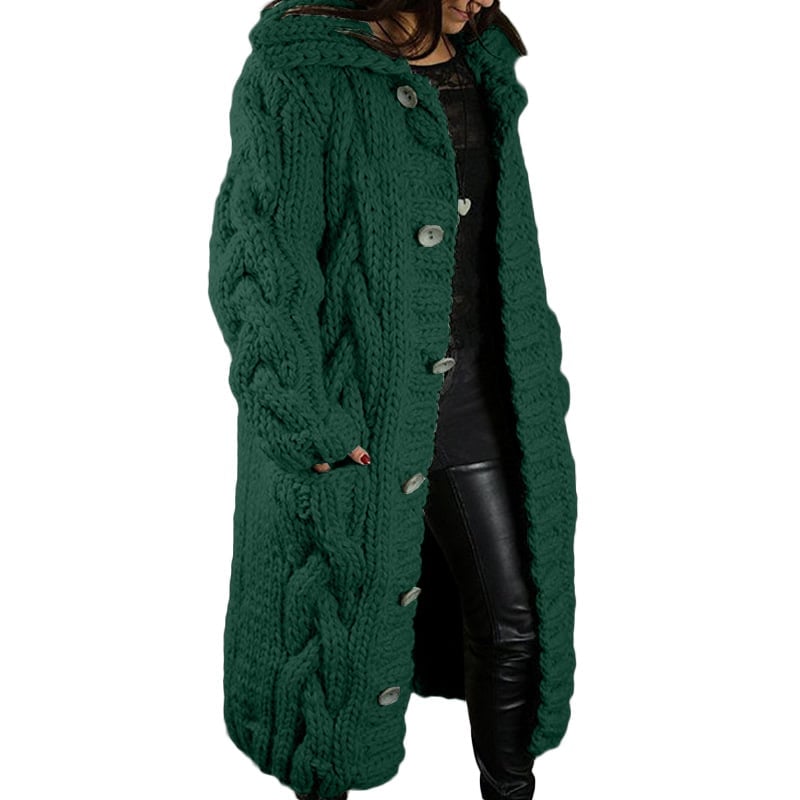 2024 Knitted Thick-Line Jumper Coat