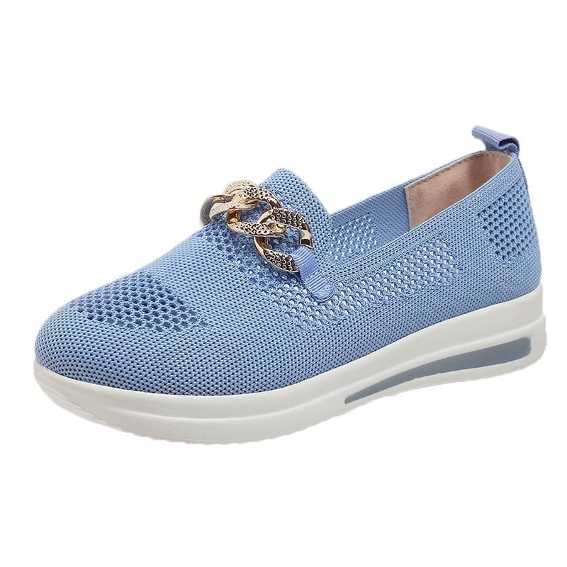 🔥Last Day 49% OFF - Women's Woven Breathable Casual Wedge Sneakers