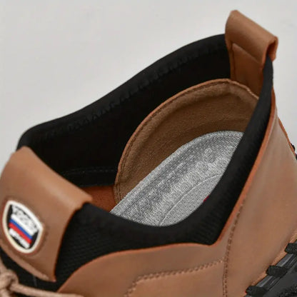 Women's Comfortable Waterproof Leather Sneaker Boots Shoes