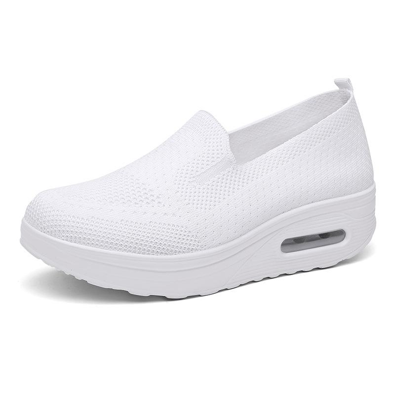 Women's Breathable Knit Slip-on Sneakers Casual Shoes