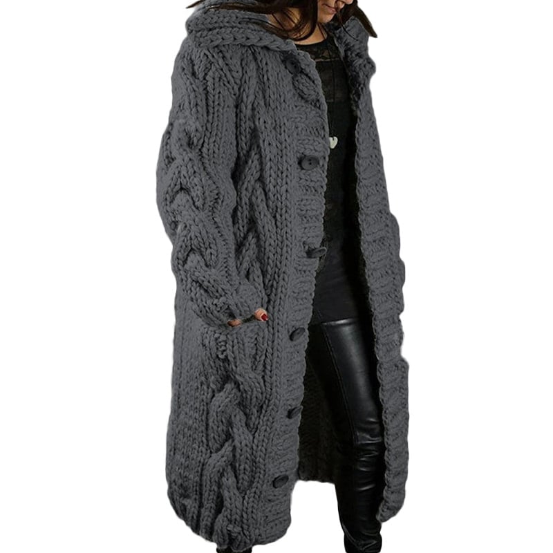 2024 Knitted Thick-Line Jumper Coat