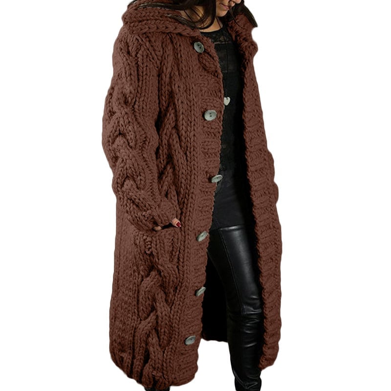 2024 Knitted Thick-Line Jumper Coat