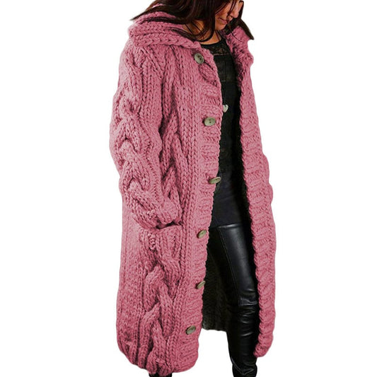2024 Knitted Thick-Line Jumper Coat