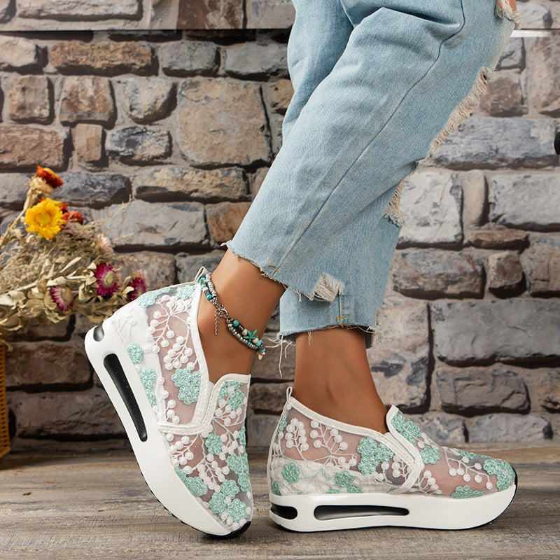 🔥Women's Stylish Floral Lace Platform Shoes Sandals Sneakers