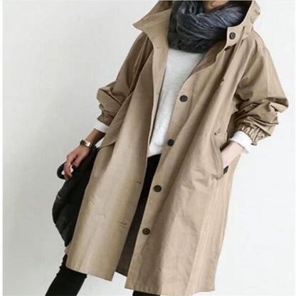Water Resistant Oversized Hooded Windbreaker Rain Resistant Jacket