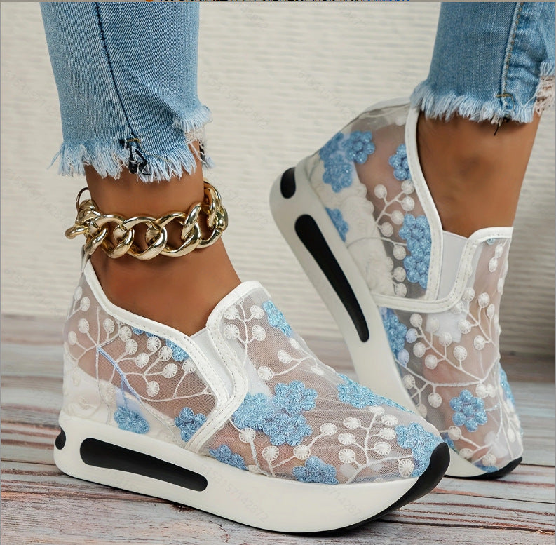 🔥Women's Stylish Floral Lace Platform Shoes Sandals Sneakers