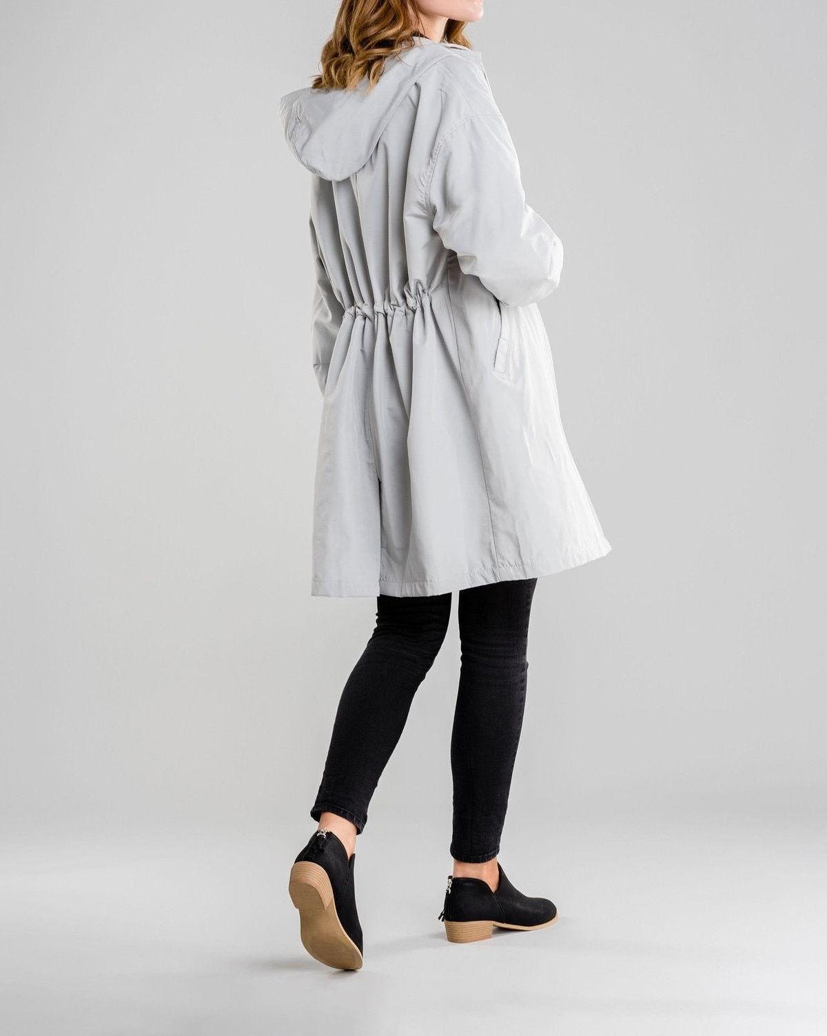 Water Resistant Oversized Hooded Windbreaker Rain Resistant Jacket