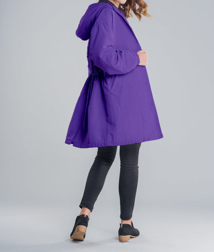 Water Resistant Oversized Hooded Windbreaker Rain Resistant Jacket