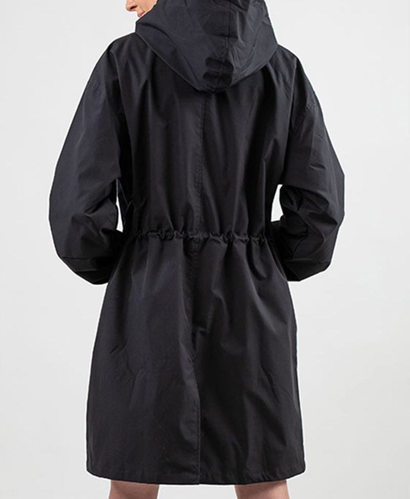Water Resistant Oversized Hooded Windbreaker Rain Resistant Jacket