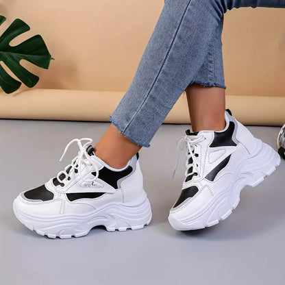 Women's Fashion Chunky Sneakers Trendy Wedge Sports Shoes